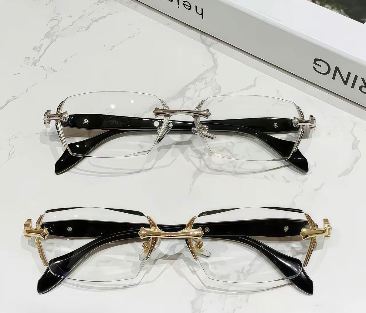 LuxeGold Transition Blue-Light Blocking Glasses